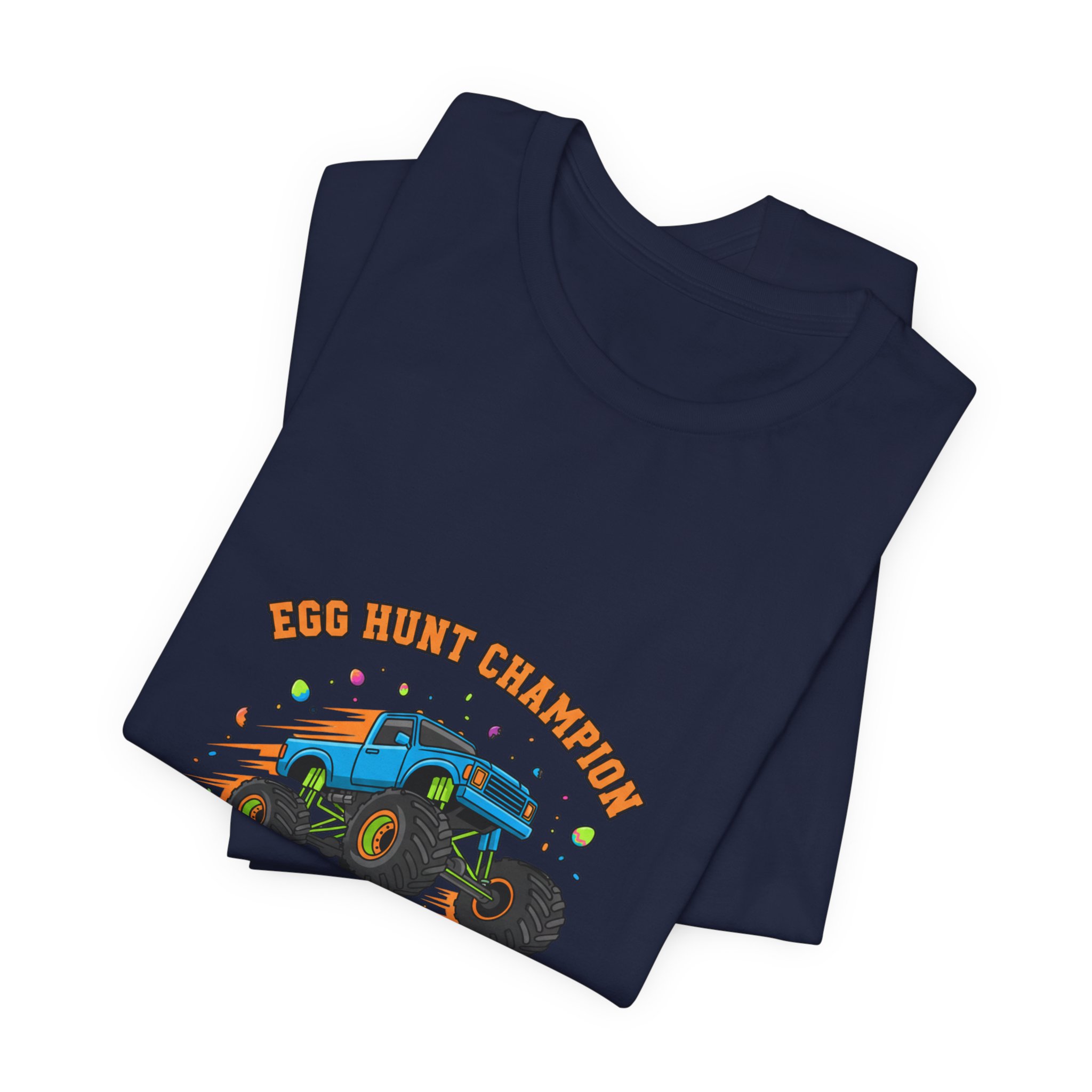 Monster Truck Over Egg Pile Tee | boys Easter shirt, egg hunter - Image 19