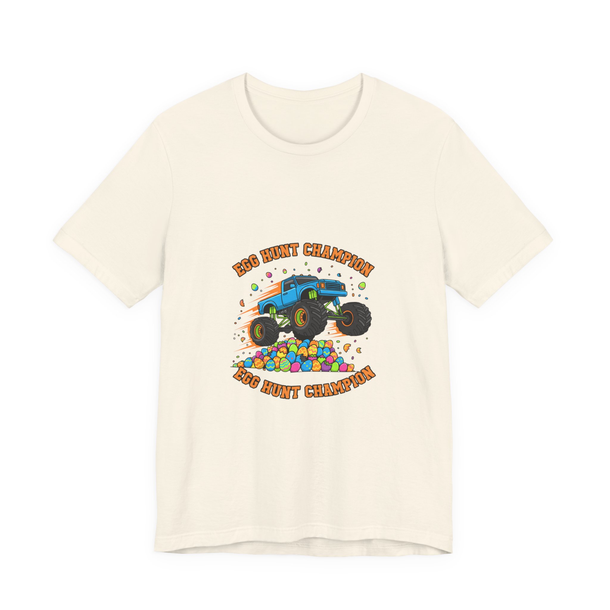 Monster Truck Over Egg Pile Tee | boys Easter shirt, egg hunter - Image 9