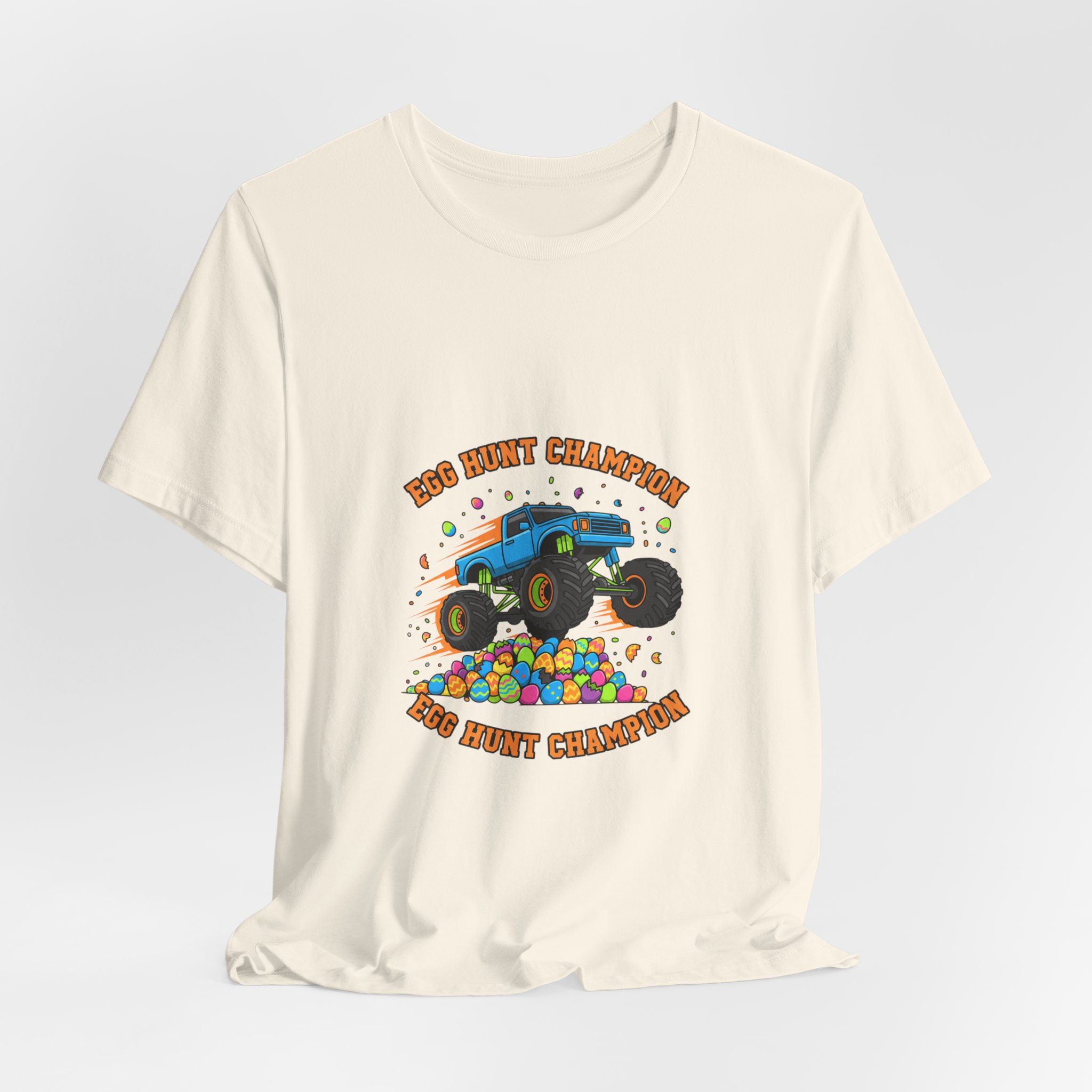 Monster Truck Over Egg Pile Tee | boys Easter shirt, egg hunter - Image 12