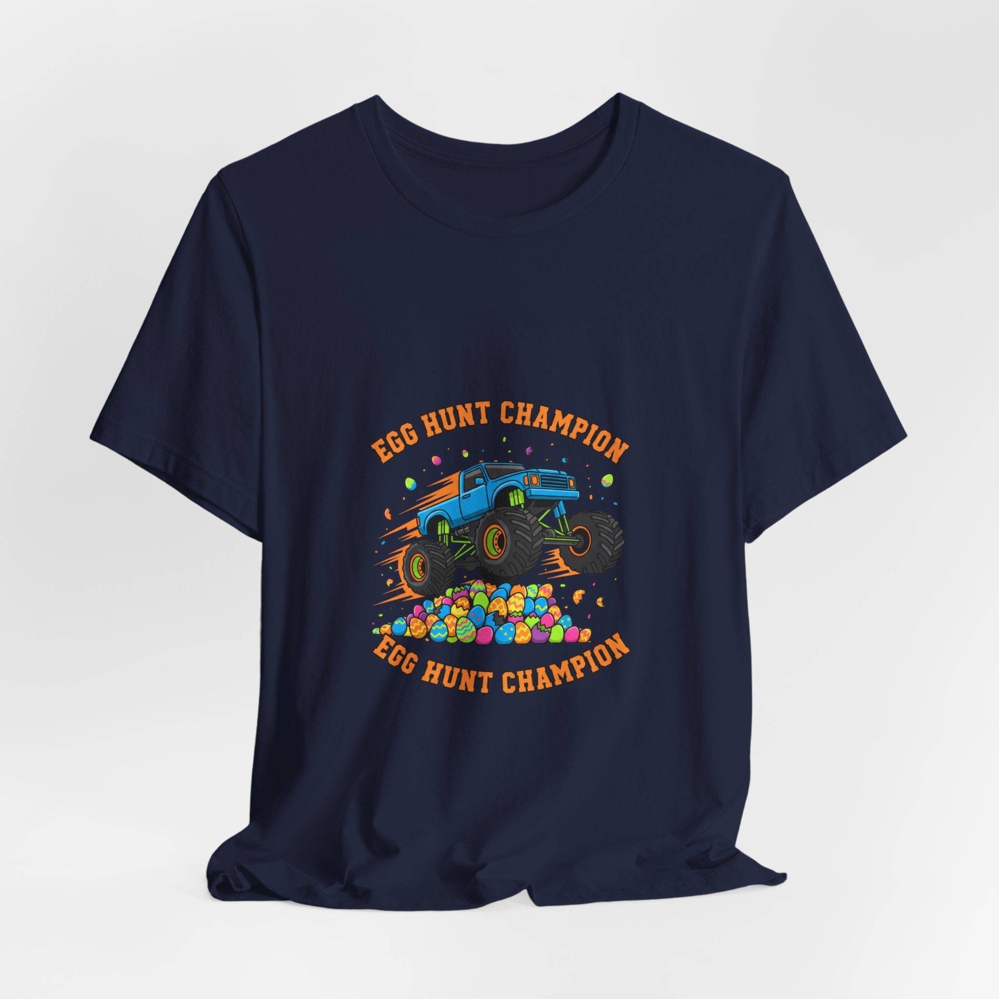 Monster Truck Over Egg Pile Tee | boys Easter shirt, egg hunter - Image 20